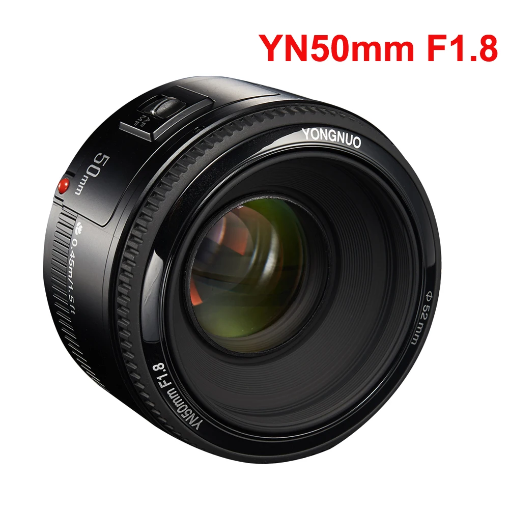 YONGNUO YN50mm F1.8 YN35mm F2.0 стандартный объектив с большой апертурой автофокус камеры для