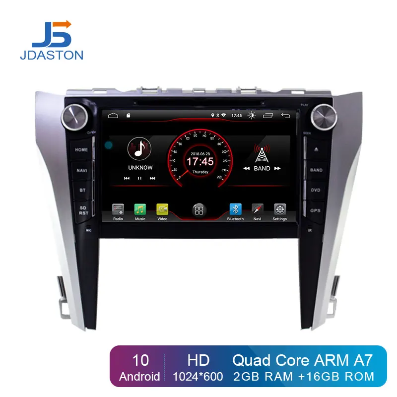 Автомобильный DVD плеер JDASTON Android 10 0 для toyota camry 2015 2016 2017 2018 2 Din автомагнитола с GPS
