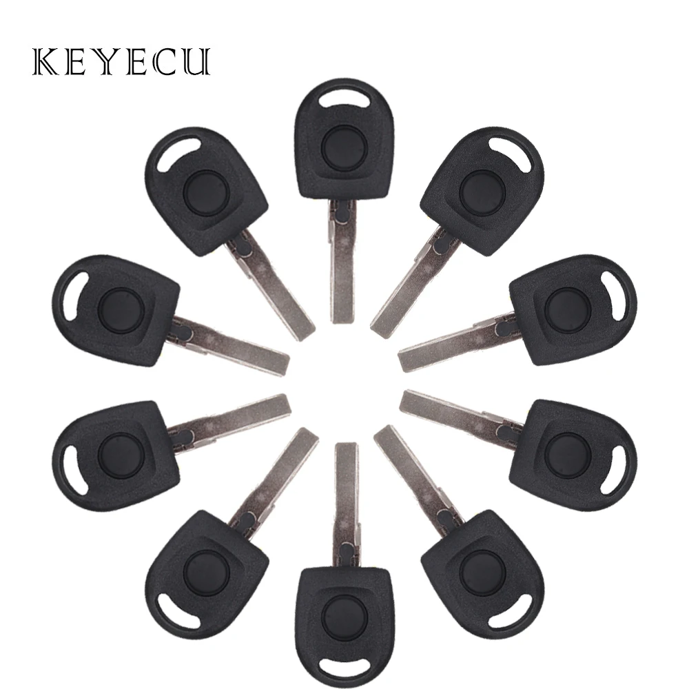 Keyecu ключ зажигания транспондера автомобиля с чипом ID44 PCF7935 для Volkswagen VW Caddy Golf, Lupo Polo Sharan-HU66 Key Blade - Количество кнопок: 10 Pieces