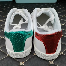 Высококачественная Мужская белая обувь с вышивкой пчелы; Новинка; женская обувь; светильник; классические спортивные кроссовки для бега; мужские кроссовки; Zapatos De Hombre