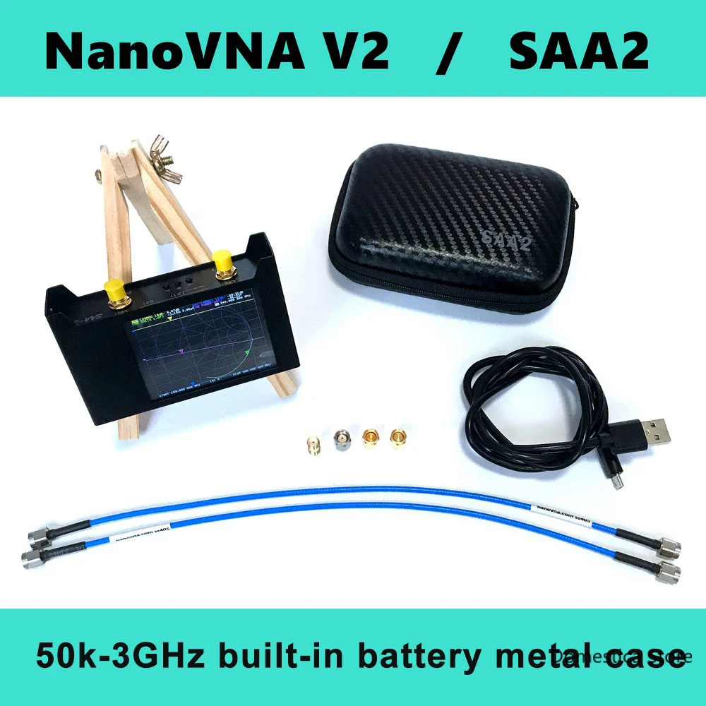 Analizador de red Analizador de Antena Original Nano VNA Vector Pantalla Táctil 
