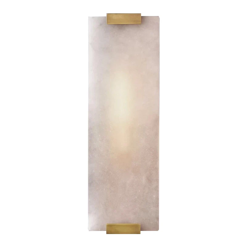 

Postmodern creative natural marble living room wall lamp art bedside bedroom designer model room study wall lamp