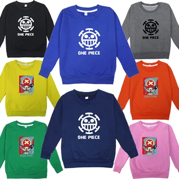 

2020 New Kids Toddler Fashion ONE PIECE Chopper Print Hipster Sweatshirt Law Sportswear Cotton Popular Style Sweatshirt