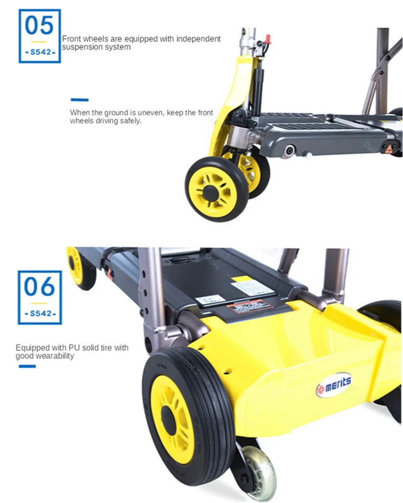 DB Foldable Electric Scooter Four Wheeled Electric Scooters 11.5AH 24V 340W ElderlyDisabled E Scooter Electric (8)