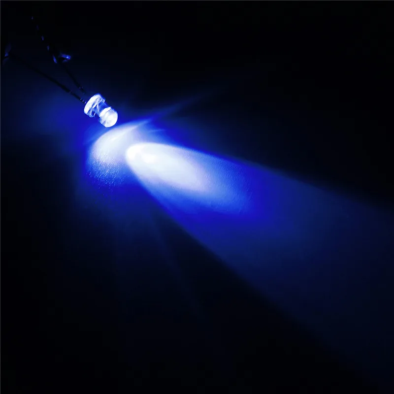 라운드 클리어 울트라 브라이트 LED 발광 다이오드 램프, 3mm LED 다이오드 모음, 5 색, 화이트, 옐로우, 레드, 블루, 그린, 300 개
