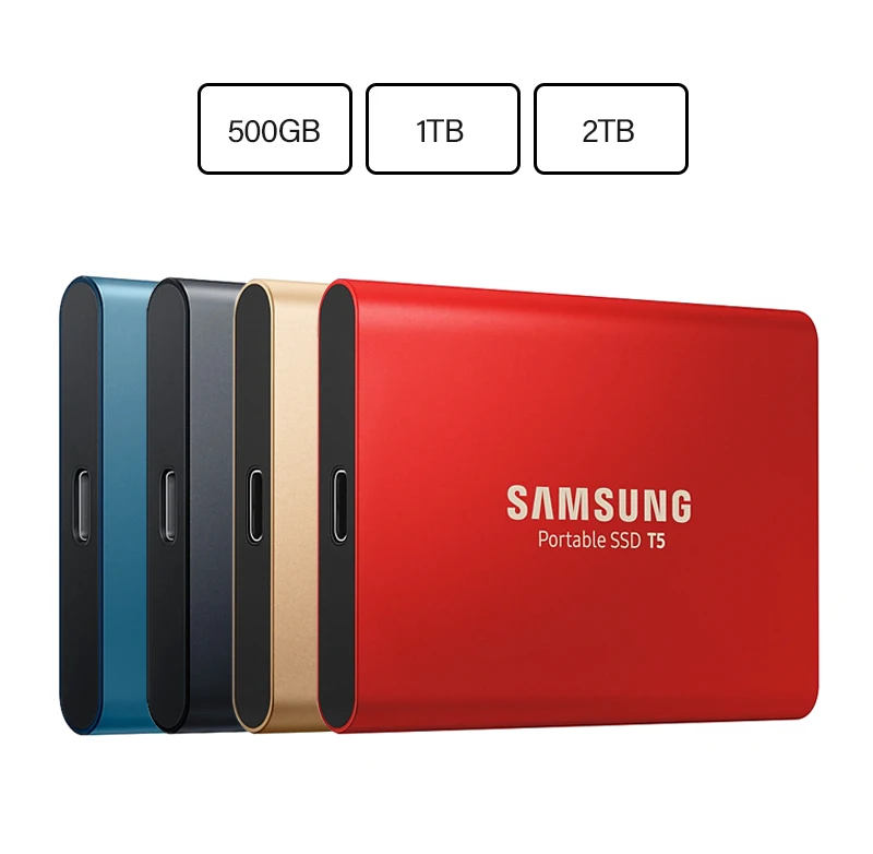SAMSUNG External Portable SSD T5 USB3.1 500GB 1TB 2TB Hard Drive External Solid State Drives HDD for Desktop Laptop