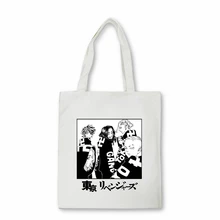 

Anime Tokyo Revengers Tote Bag Canvas Shoulder Bag Eco Hip Hop Shopping Bag Women Tote Harajuku Shopper Bag Female Handbags