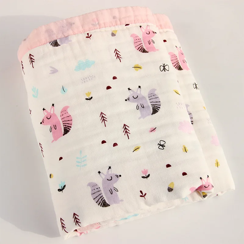 cooling mattress topper Happyflute Bamboo Cotton Soft Baby Blankets Newborn 6Layers Muslin Swaddle Blanket for Newborn Baby Bath Towel mattress protector Bedding