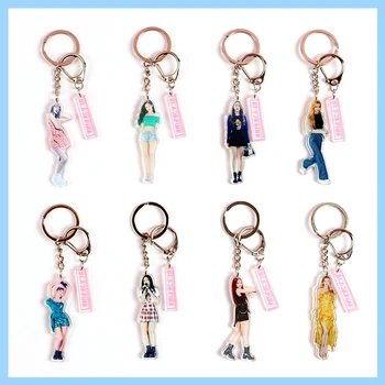 

kpop Blackpink Combination member same Cute Cartoon Keychain Women 2020 korean fashion Key Ring Creative Car Bag Key Ring Gift