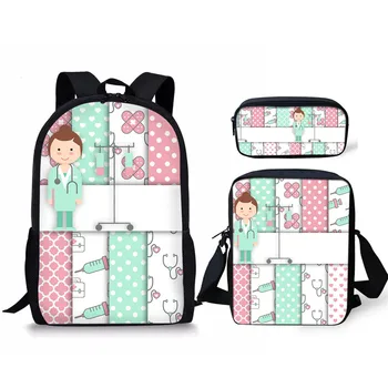 

Kawaii Back Pack Cartoon Nurse Design Female Diaper Bag Backpacks Fashion Rucksack Women 2020 Hot Sale Mochilas Para Mujer
