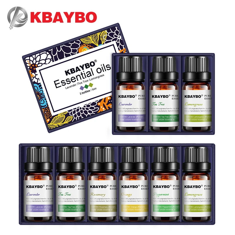 KBAYBO essential oils for aromatherapy diffusers lavender tea tree lemongrass tea tree rosemary Orange oil|Humidifiers| - AliExpress
