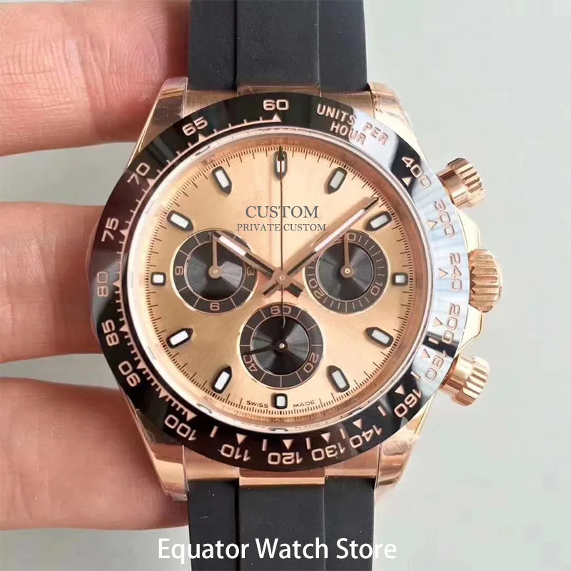 39 мм Мужские автоматические механические часы с сапфировым кристаллом