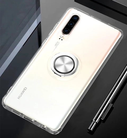 Магнитные Прозрачные телефонные чехлы для huawei Nova 5T Кронштейн кольцо на палец противоударный чехол для huawei Nova 5T Fundas Coque