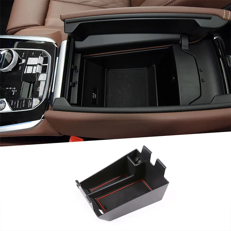 

For BMW X5 G05 2019-2020 Storage Box Central container holder styling insert tray clapboard Car Interior Accessories