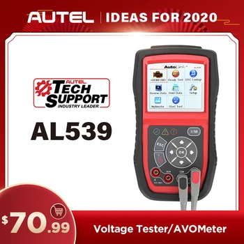 

Autel AL539 OBDII Code Reader OBD Car Scanner Electrical Tester AL 539 12V Autel AL539B AVO Meter Battery Tester Diagnostic Tool