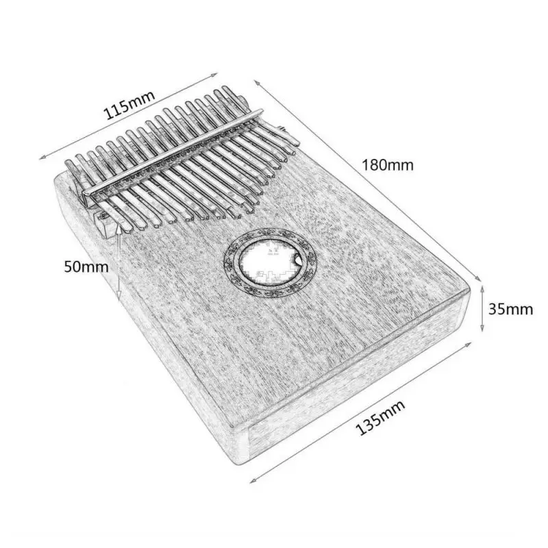Высокое качество, 17 клавиш, калимба, большой палец, пианино для начинающих, начинающих, портативная гитара, деревянные музыкальные инструменты