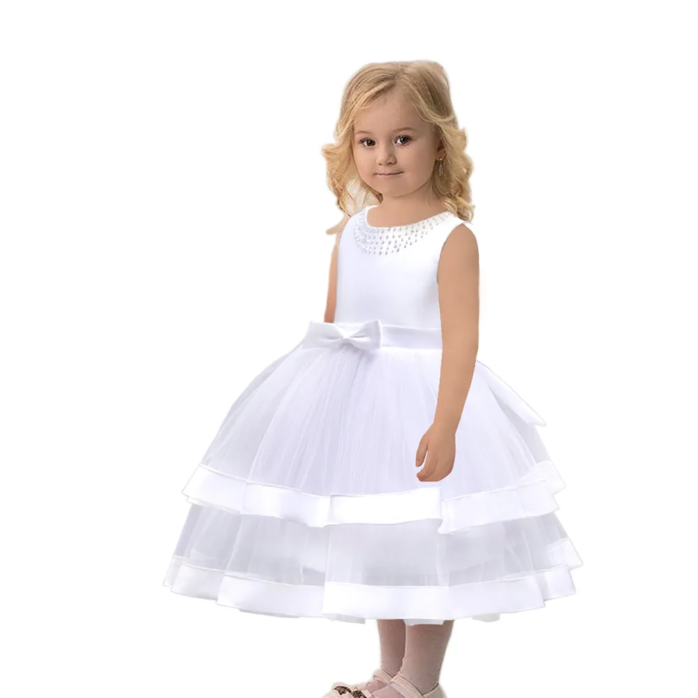 Детская одежда; платье для дня рождения; Vestidos Infantil; нарядные Детские платья принцессы без рукавов для девочек; милая детская одежда