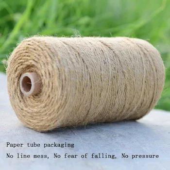 

2 / 3 / 4 / 5 / 6 MM 100 M Linen Cords Natural Dry Jute Twine Rope String Thread For DIY Home Decor Party Decoration Wrapping