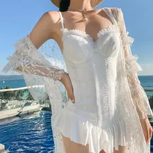 Купальник для женщин одежда для плавания бикини цельный купальник трикини Mujer море плюс размер для подростков дамы купальные костюмы