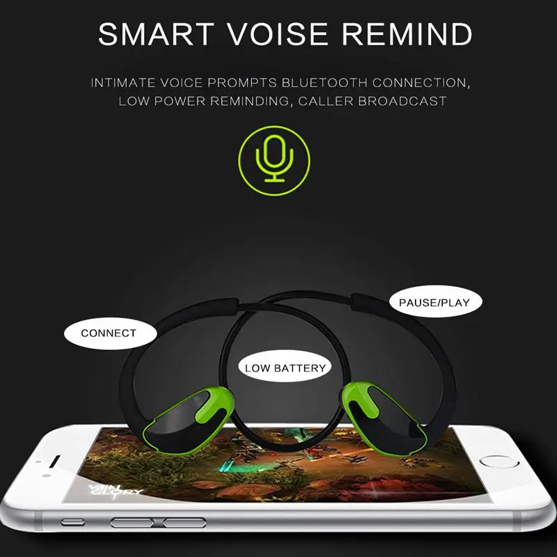 R8 Bluetooth Earphone Wireless Bluetooth Headphone In Ear Sport IPX5 Waterproof Headset Stereo Bass with Mic For Xiaomi iPhone