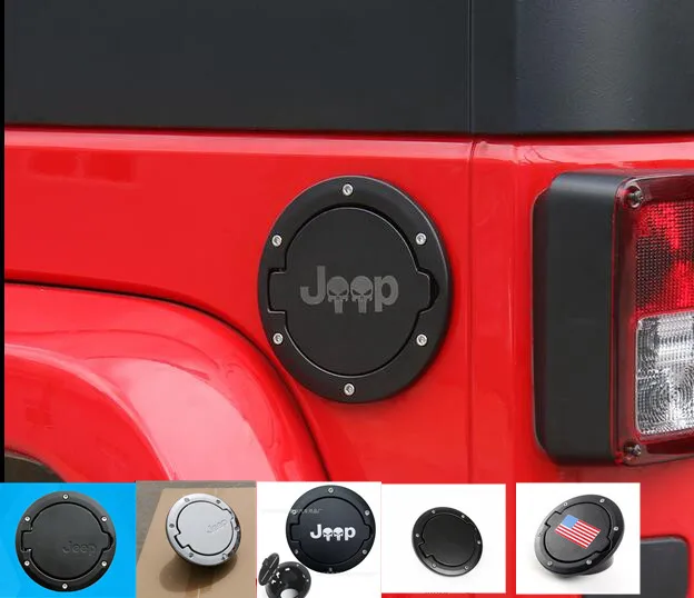 

new Tank Covers for Jeep Wrangler JK 2007-2017 Car oil Cap Fuel Tank Cap Cover for Jeep Wrangler Accessories Car Styling