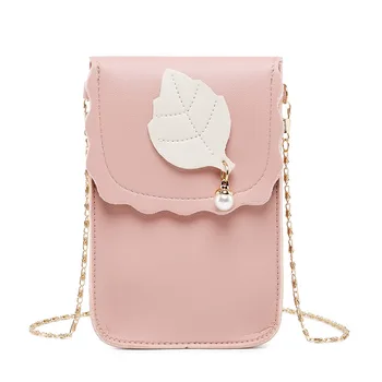 

Korean Fashion Chain Mini Bag Shoulder Slung Women Bag Small Satchel Wholesale Gift Bags Key Wallets Pillow Bag Beach Bag PU