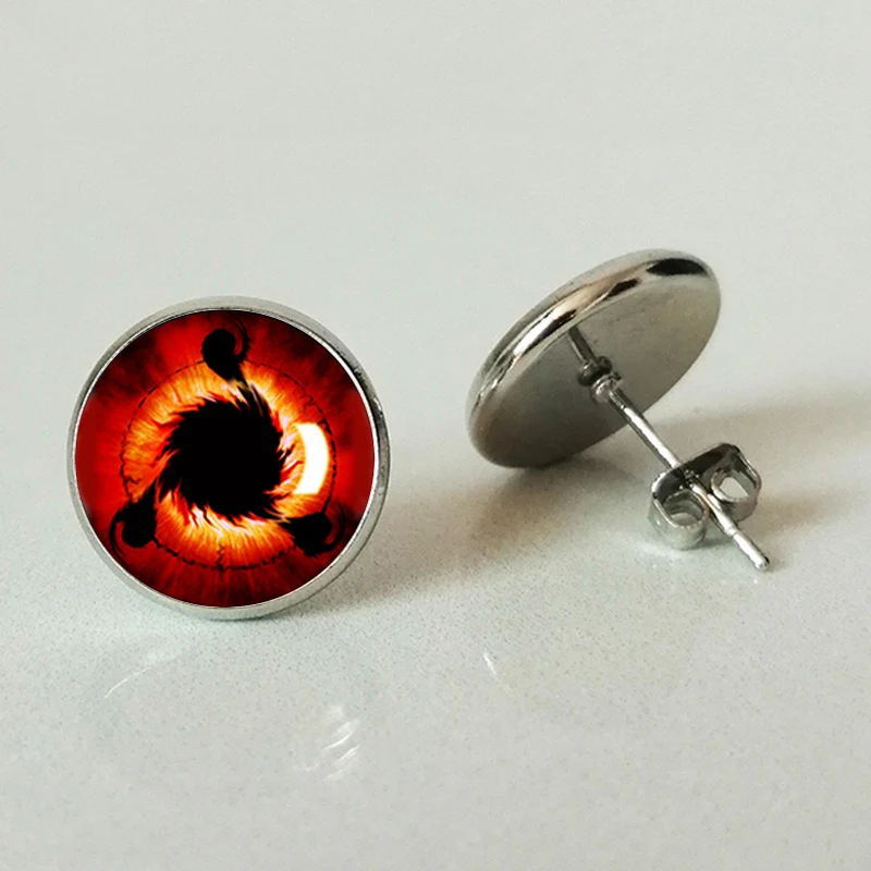 Xhdbkids подарки Шаринган Наруто Shippuuden Eye мужские серьги гвоздики индивидуальный