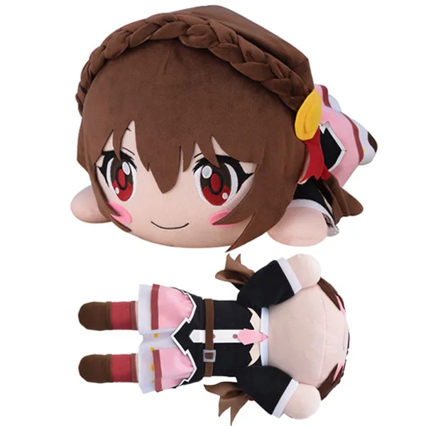 Japan Anime Konosuba Kono Subarashii Sekai ni Shukufuku o! Yunyun Lay Down Big Plush Stuffed Pillow Doll Toy Kids Gifts 40cm