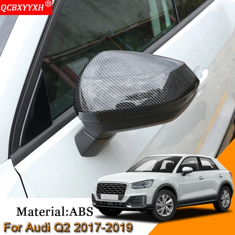 Автомобильный Стайлинг ABS автомобильный внешний зеркальный чехол заднего вида с блестками Авто наклейки украшения автомобильные аксессуары подходят для Audi Q2