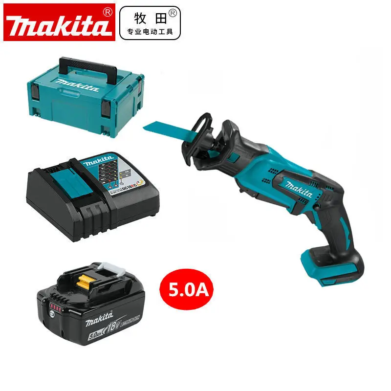 Makita DJR185 DJR185Z 18 LXT аккумуляторная литий-ионный мини пила с возвратно-поступательным движением полотна только корпус - Цвет: DJR185 E