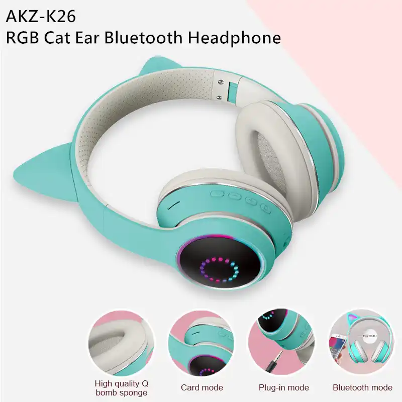 Akz K26 Bluetoothヘッドフォンかわいい猫耳折りたたみステレオヘッドホンゲーミングイヤフォンrgbステレオオーバーヘッドワイヤレスヘッドセット Bluetooth イヤホン ヘッドホン Aliexpress