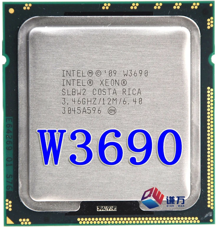 Процессор Intel Xeon W3690 3,4 ГГц шестиядерный Процессор 12M 130W LGA 1366