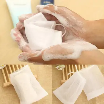

Hanging Soap Blister Mesh Bags Soap Net Foaming Popular Bath Shower Skin Clean Bubble Mesh Bag Bathroom Accessories 30E