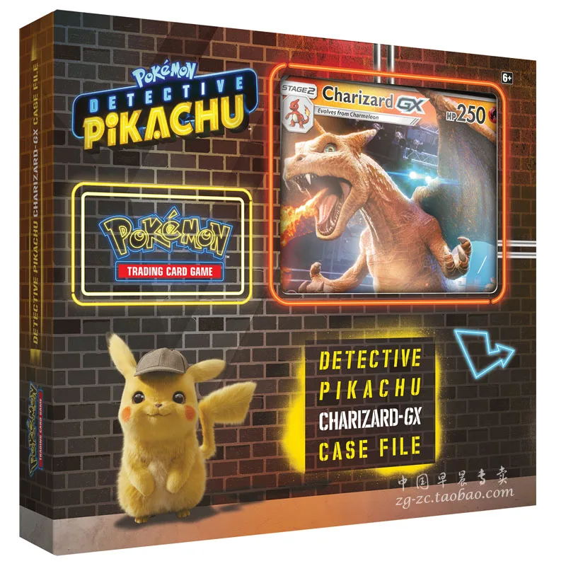 Pokemon card  English American Edition Detective Pikachu Charizard Collection Box TCG