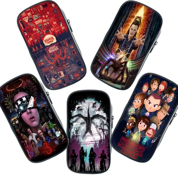 

Hot Sale Stranger Things Collage Cosmetic Bags Boys Girls School Storage Bags Large Pencil Case Women Men Fashion Makeup Bags