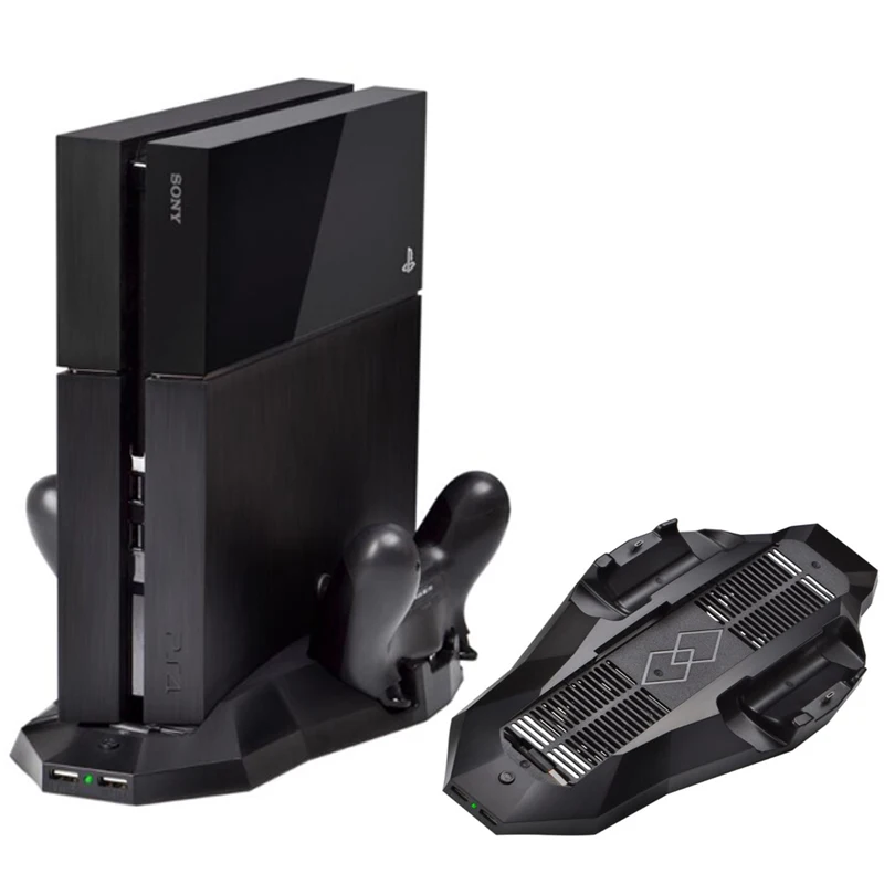 Для sony PS4 зарядная док-станция охлаждающий вентилятор кулер двойной контроллер зарядное устройство подставка держатель для sony Playstation4 PS4 консоль