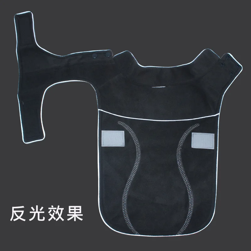 Reflective Dog Jumper Soft Thick Polyester Fleece Dog Jacket Coat Winter Warm Clothes Dog Coat for Puppy Medium Large Dogs