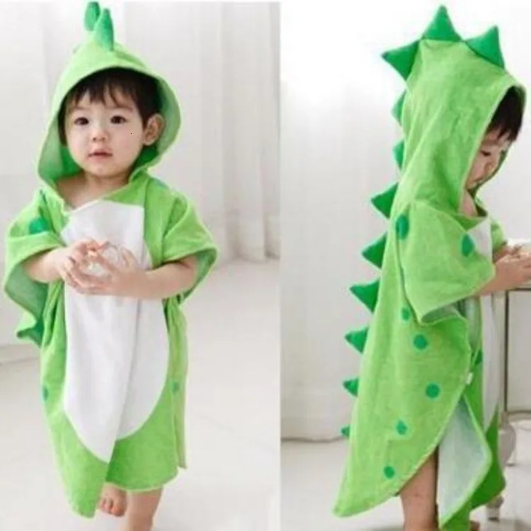 Infant Baby Hooded Bathrobe Towel Pajama