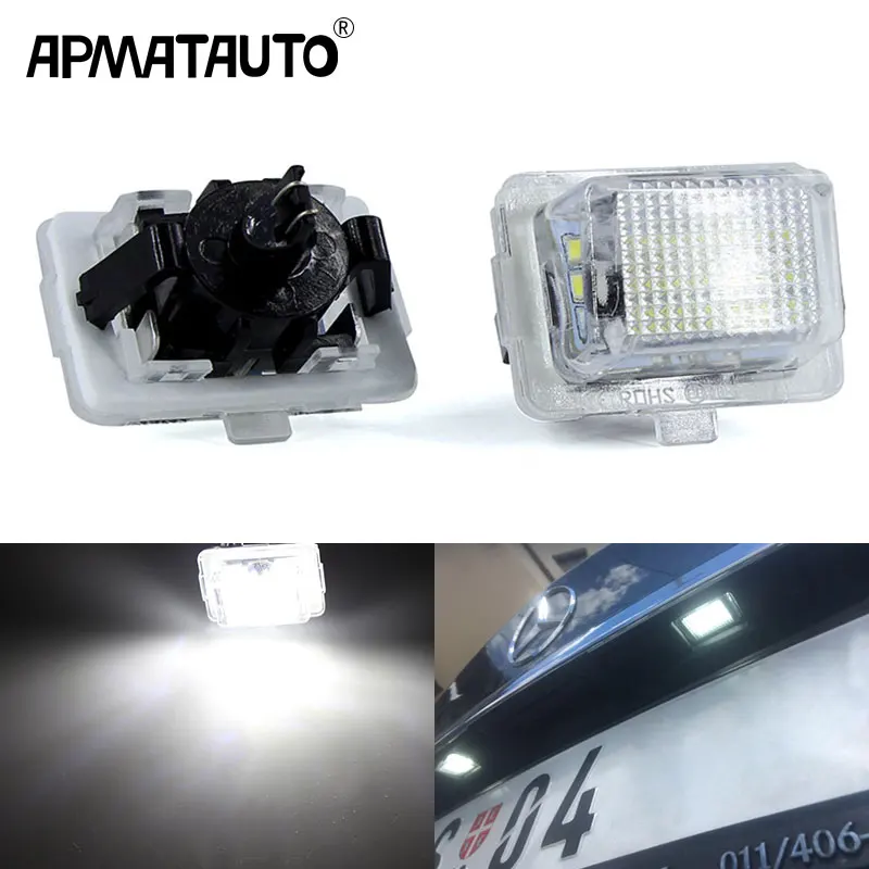 

Светодиодсветильник номерного знака без ошибок для Mercedes Benz C-Class W204 5D 2007-2011,S-Class W221 2005-2011, E-Class W212, 2 шт.