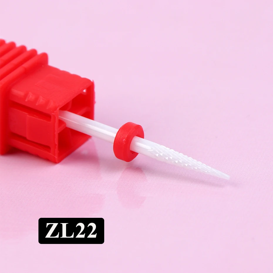 ZL22 1 шт. фреза для маникюра, сверло для ногтей, керамическое электрическое твердосплавное сверло для удаления кутикулы, очищающее средство для педикюра, инструменты CHZL01-25 - Цвет: ZL22