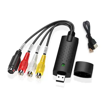

USB 2.0 TV Video Audio VHS To DVD HDD Converter Capture Card Easycap UP Video AV Signal Cable Adapter Card