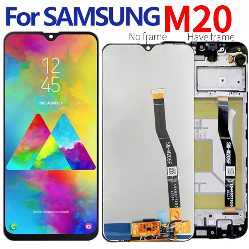6 3 ''для Samsung Galaxy M20 M205 M205F SM-M205F SM-M205F/DS ЖК-дисплей сенсорный экран с цифровым