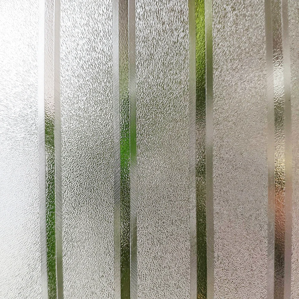 Stripe Design Semitransluce Glass Sticker Static Cling Multiple Size Privacy Protection Hot-Sale PVC Reusable Removable Film