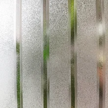 Stripe Design Semitransluce Glass Sticker Static Cling Multiple Size Privacy Protection Hot-Sale PVC Reusable Removable Film