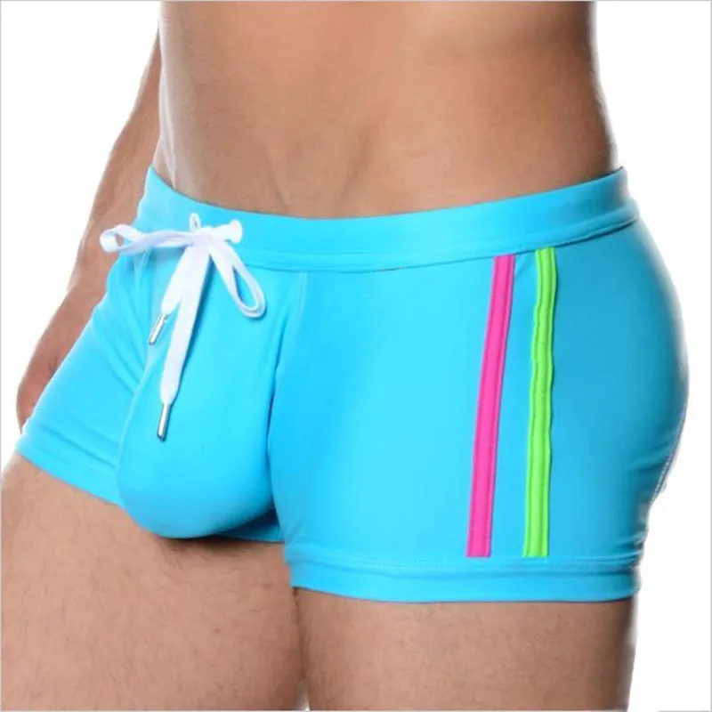 Ropa de baño sexy para hombre, suspensorio para gais, pantalones cortos de surf, ropa de playa, bañadores