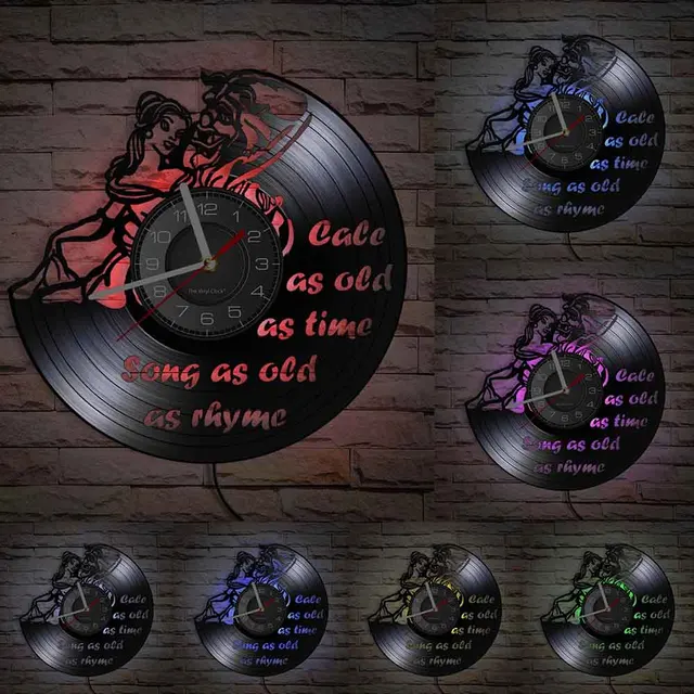 Tale As Old As Time Song Rhyme Lyrics Vinyl Wall Clock Cartoon Character For Kids Room Hanging Decor Wonderful Legend Girls Gift Wall Clocks Aliexpress Tale As Old As Time Song Rhyme Lyrics Vinyl Wall Clock Cartoon Character For Kids Room Hanging Decor Wonderful Legend Girls Gift Wall Clocks Aliexpress