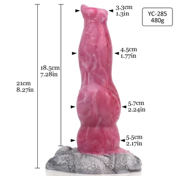 NNSX New 2022 Squirting Function Dog Kont Dildo Gradient Anal Plug With Suction Cup Sex Toys Shop Goods for Adults Gay 6