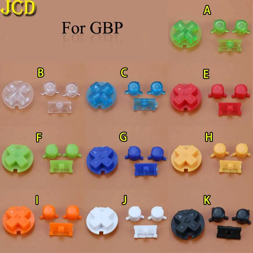 JCD 1 Набор цветных кнопок для замены Gameboy Pocket GBP кнопка включения и выключения