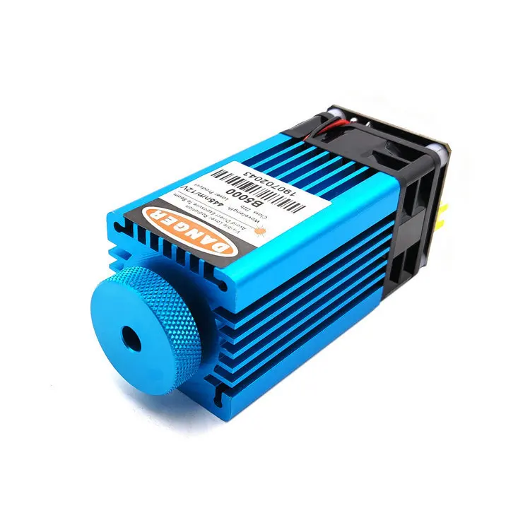 

5W Carving Laser Head DIY Carving Machine Laser Device 12 v pwm Control Blue Case Adjustable Focal