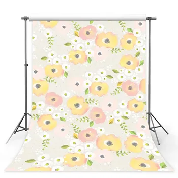 

Vinyl flowers Backdrop Newborn Birthday Party Background Photography Children Baby Backdrops